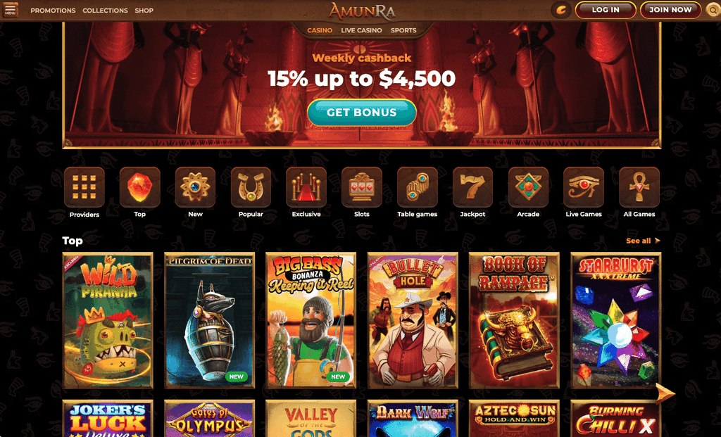 Casino en línea AmunRa